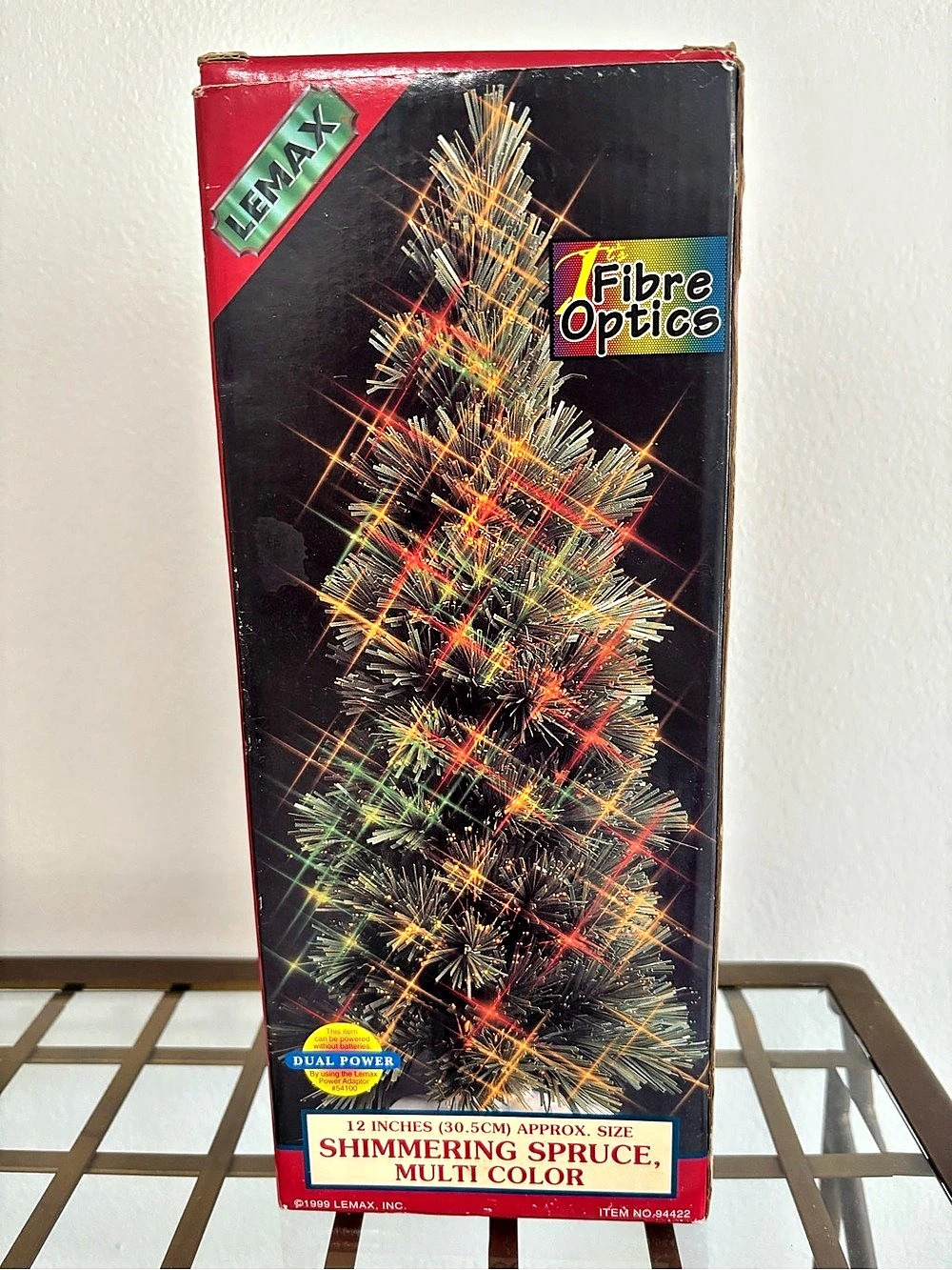 IEMAX Shimmering Spruce 12-Inch Multicolor Fiber Optic Tree Like New